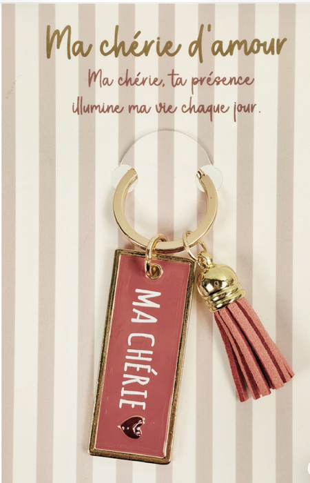 <h4>Porte clé "ma chérie"</h4>