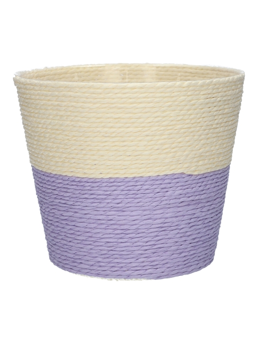 DF06-720225475 - Basket Riley1 Duo d19xh16 cream/lavender