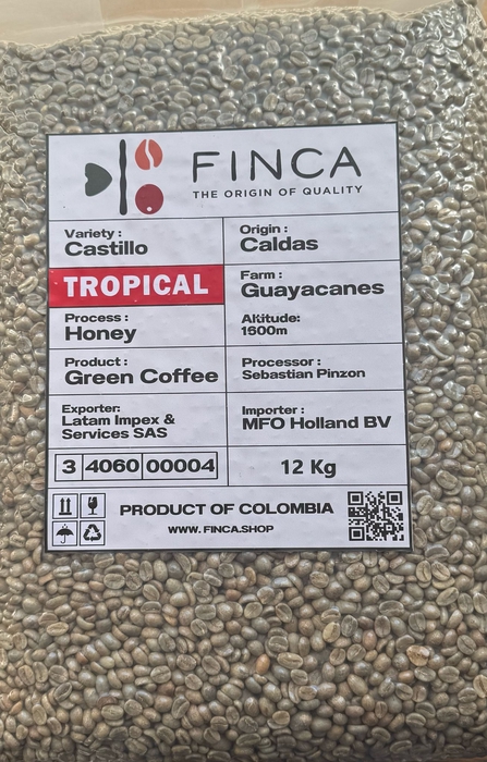 <h4>Green Coffee Tropical Castillo Honey 12 Kg</h4>