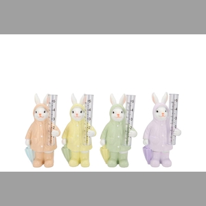 Easter Ceramic Dreamy Pastel Mix Rain Gauge Ass 11x7x20cm
