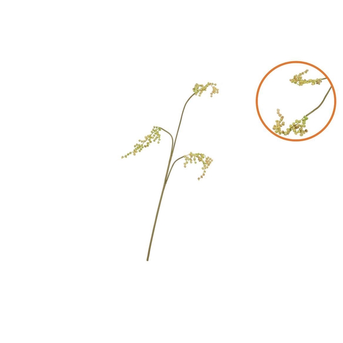 <h4>Silk Berry Branch Yellow 87cm</h4>