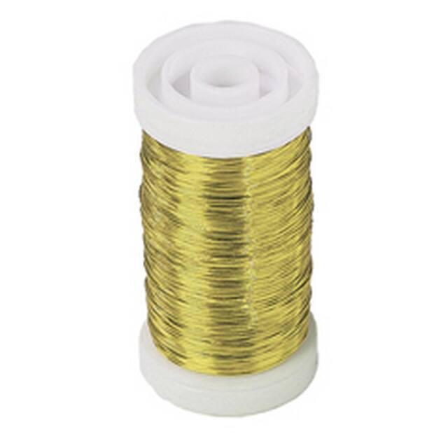 <h4>Myrtendraad 0,3mm goud klos 100gr</h4>