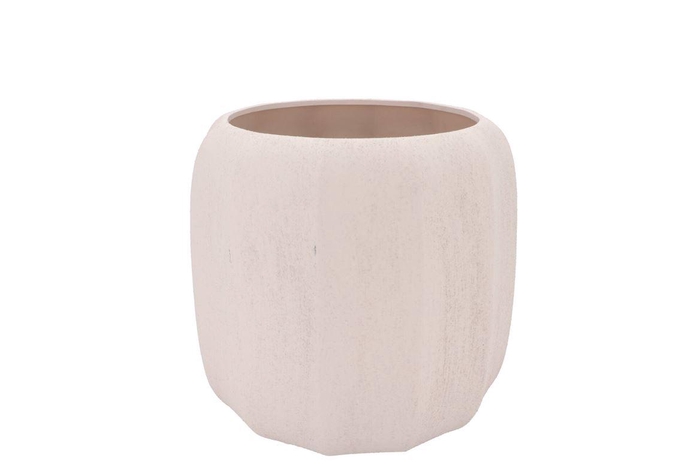 <h4>Sidney Beige Bleached Pot 25x25x22cm</h4>