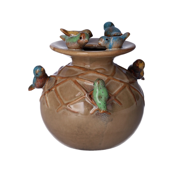 <h4>Vase Pajaro d10\\12.5xh12\\14.5 mocca</h4>