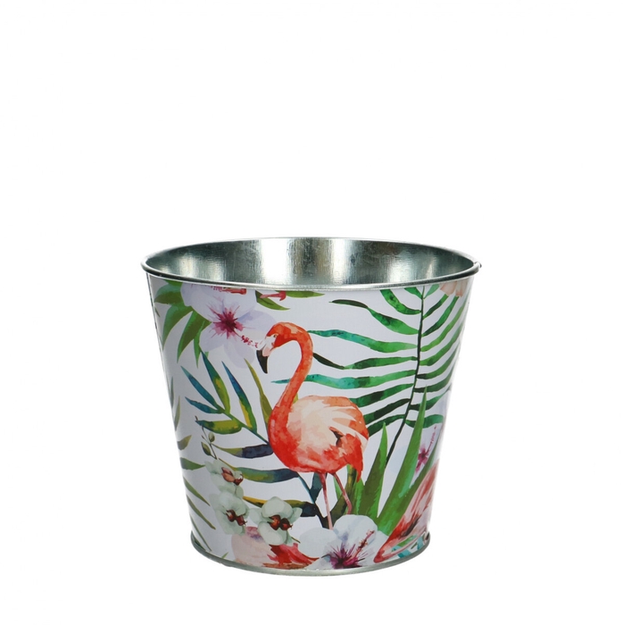 <h4>Zink Pot Flamingo d12.5*11cm</h4>