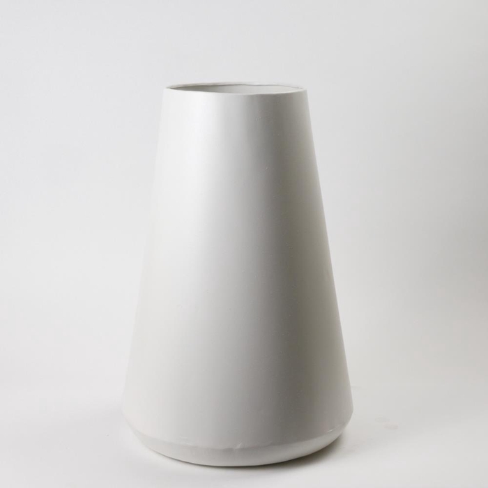 <h4>Vase Metl White Texture Ø34x54</h4>