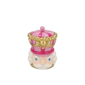 Candy Nutcracker Pink/lila Jar 12x12x15cm