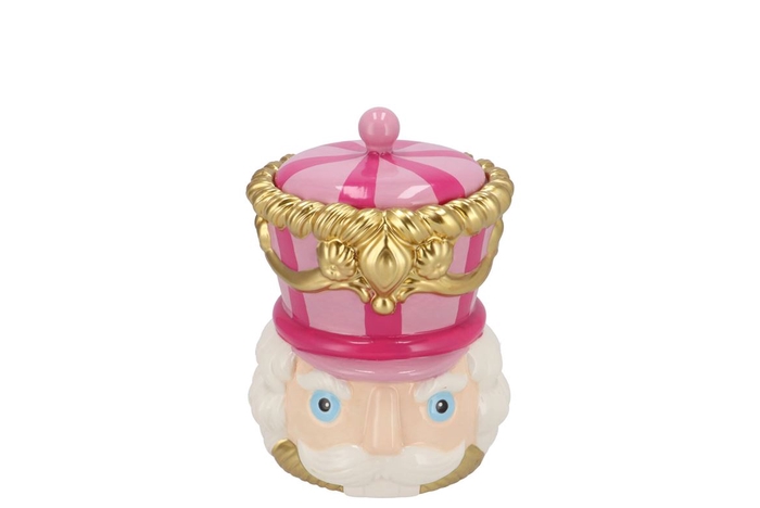 <h4>Candy Nutcracker Pink/lila Jar 12x12x15cm</h4>