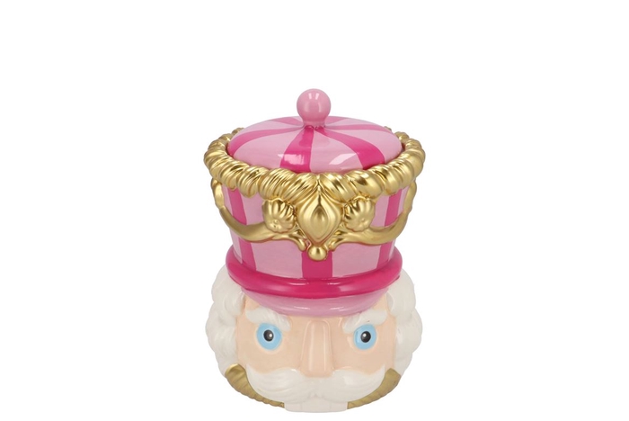 Candy Nutcracker Pink/lila Jar 12x12x15cm Nm