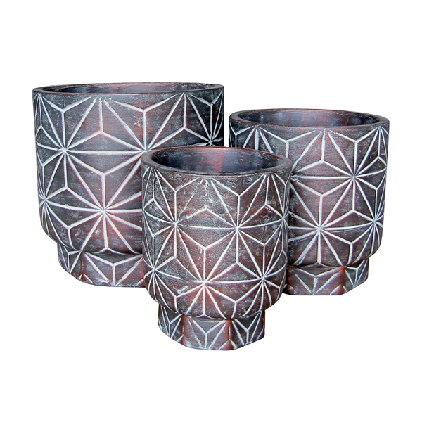 <h4>Set\\3 Pot Thao d39xh38 grey</h4>