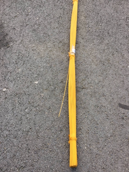 ROTAN RECHT 2MM 160CM YELLOW