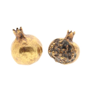 POMEGRANATE 2ASS L10W8.5H7 gold