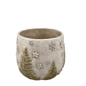 Kerst Keramiek Xmas pot d17.5*16cm