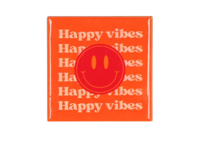 Tile Happy Vibes Orange/pink 10x10x1cm Nm