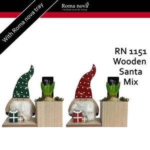 arr4 Hyacint RN - Wooden santa mix