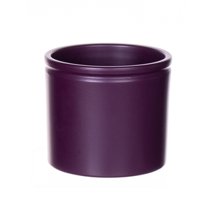 DF03-885096600 - Pot Lucca1 d27.8xh25.7 aubergine matt
