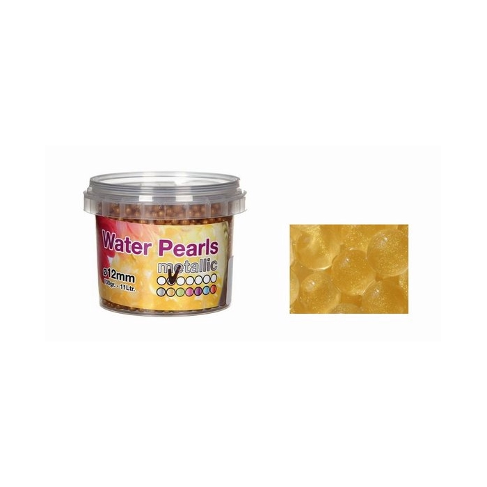 <h4>AQUA PEARLS 12MM 100GR METALLIC GOLD FOR 11L(DRY)</h4>