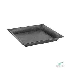 MELAMINE PLATE GREY 20X20XH3