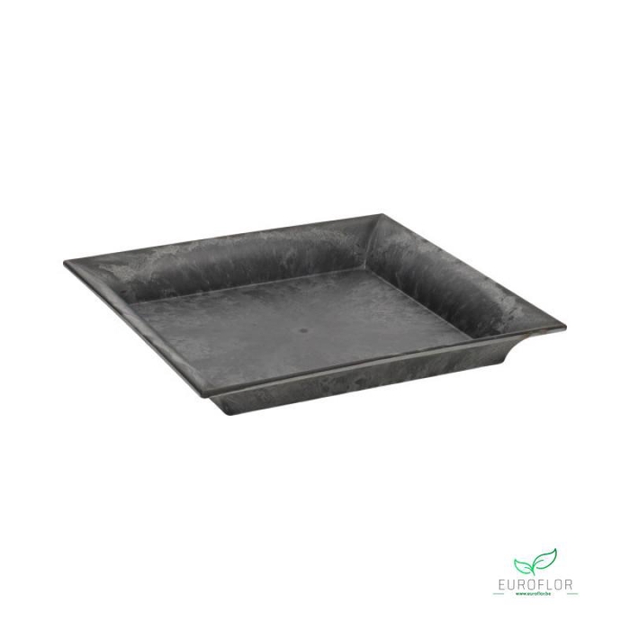 MELAMINE PLATE GREY 20X20XH3