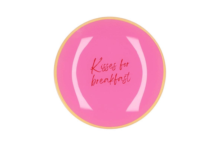 <h4>Plate Round Kisses For Breakfast 18x18x2cm</h4>