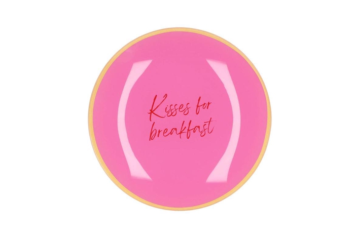 <h4>Plate Round Kisses For Breakfast 18x18x2cm</h4>