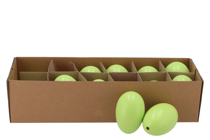 <h4>Eggs Ganzen Lichtgroen Per 12 6x8cm</h4>