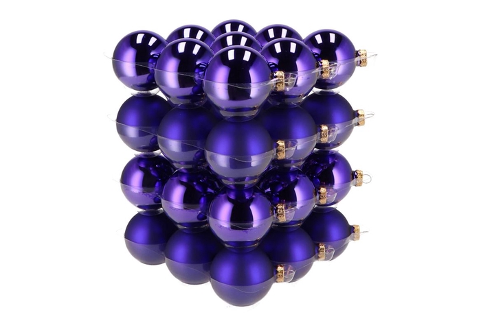 <h4>Glass Ball Purple Rain 57mm P/36</h4>