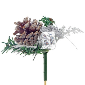 Christmas sticks 50cm Christmas rose 8cm