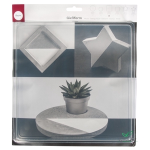 GIETVORM VIERKANT GROOT 25X25CM (4CM DIEP)