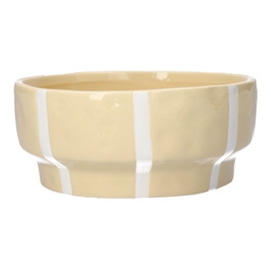 DF03-710164100 - Planter Ariona d18xh8 cream+white stripes