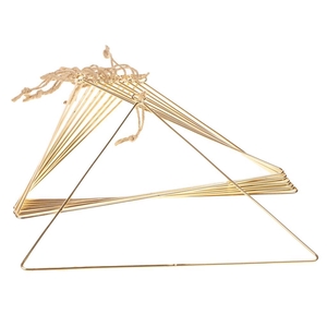 Triangle 30cm Metal Medium 10pc Gold