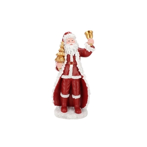 Lesly Red Santa Claus Deco 19x16x37cm