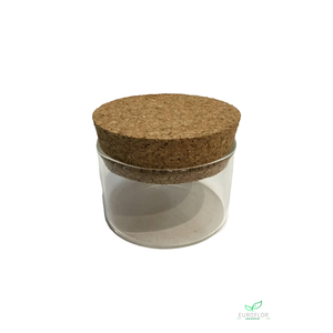 BUISJE MET KURK H5CM D80MM130ML 6pcs