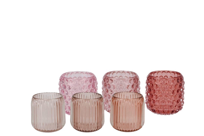 <h4>Roman Old Pink T-light Bubble Ass 9x9cm</h4>