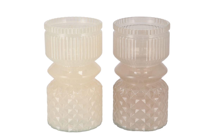 <h4>Lynn Sand Mix Vase Ass 11x20cm</h4>