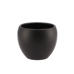 Vinci Matt Black Flower Pot 14x11cm