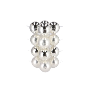 Glass Ball Glans Combi Zilver 80mm P/16
