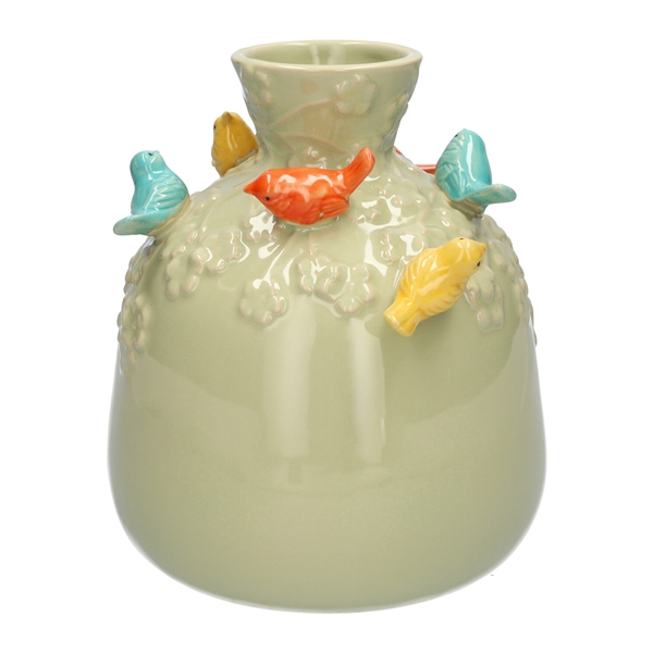 <h4>Bottle Birds d8\\19xh22.5 green</h4>