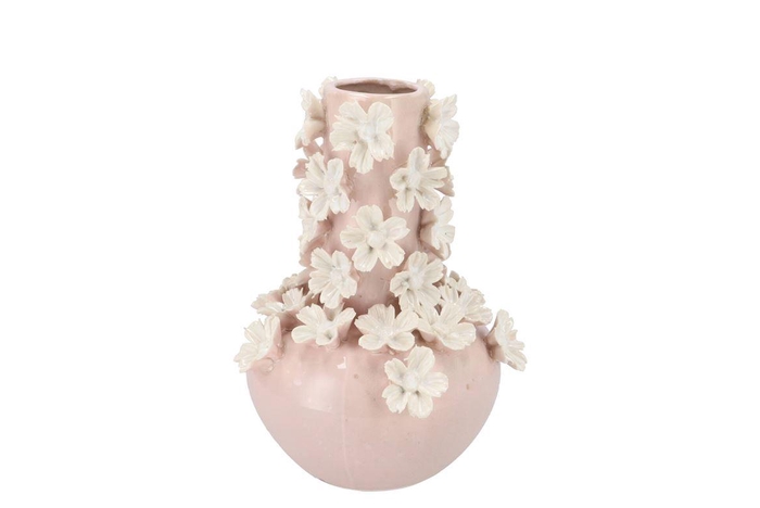 <h4>Daisy Pink Vase Tube Flower 19x19x27cm</h4>