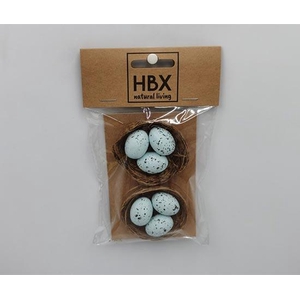 Birdsnest With Egg 2 Pcs L10W16H2