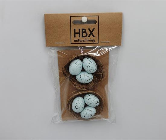 Birdsnest With Egg 2 Pcs L10W16H2