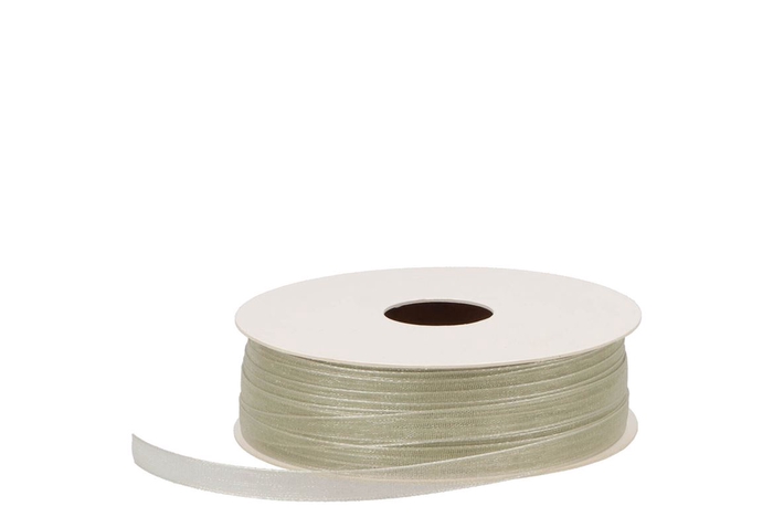 Ribbon Organza 60 Light Olive 50mx7mm