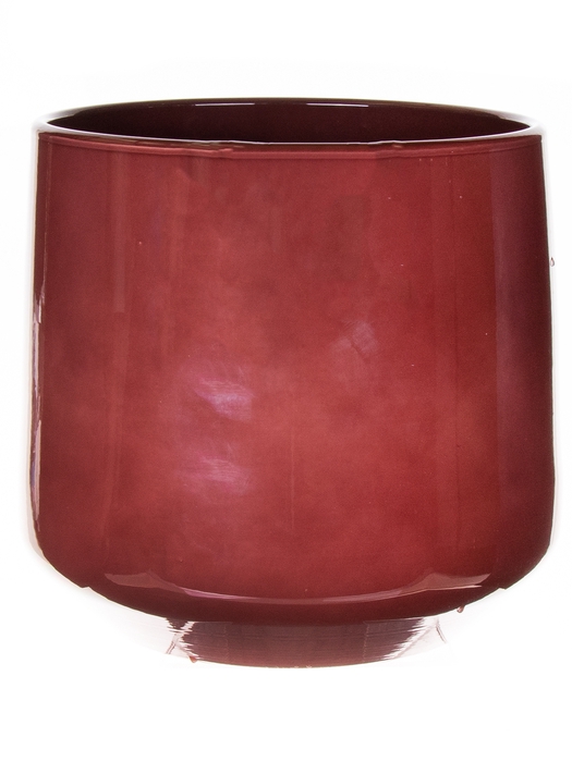 <h4>DF03-884616500 - Pot Puglia d26.2/29xh26 merlot glazed</h4>