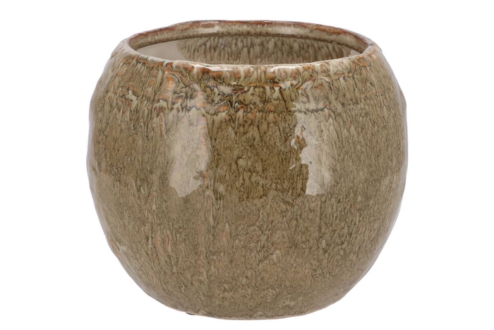 Iron Stone Sand Ball Pot 24x24x16cm Nm