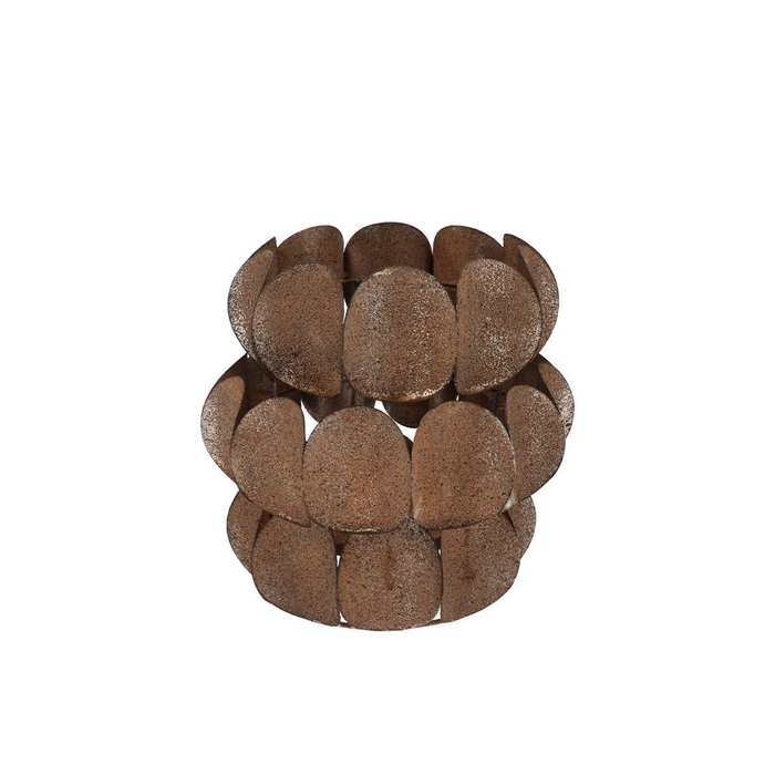 <h4>Kaya Bronze Candle Holder Metal 23x23cm</h4>