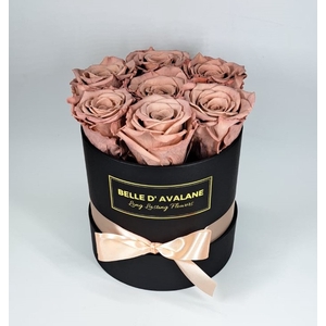 Box rd 15cm zwart-caramel (cho89)