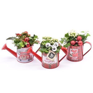 Zink gieter kerst decor 10cm