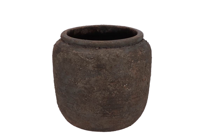 <h4>Batu Grey Pot 18x16cm Nm</h4>