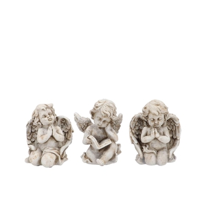 Concrete Saint Angel Praying Ass 13x9x16cm