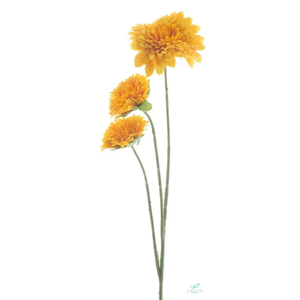 SILK FLOWERS - SUNFLOWER SPRAY MIAMI ORANGE 90CM